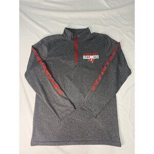 Men’s NFL TEAM Apparel Tampa Bay Buccaneers 1/4 Zip Long Sleeve Shirt Small